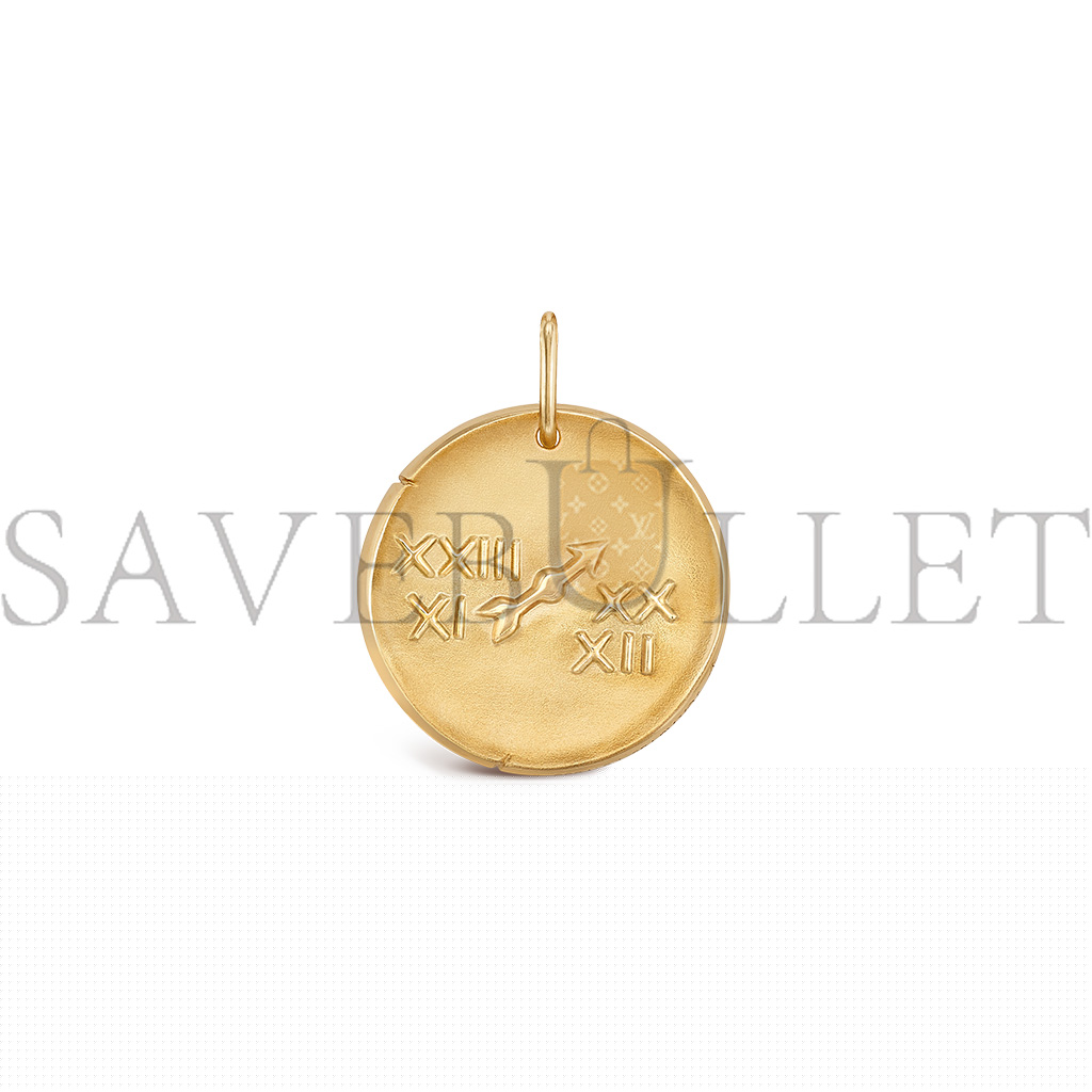 V*N CL*F arpels zodiaque medal sagittarii (sagittarius) - yellow gold  vcarp7sp00